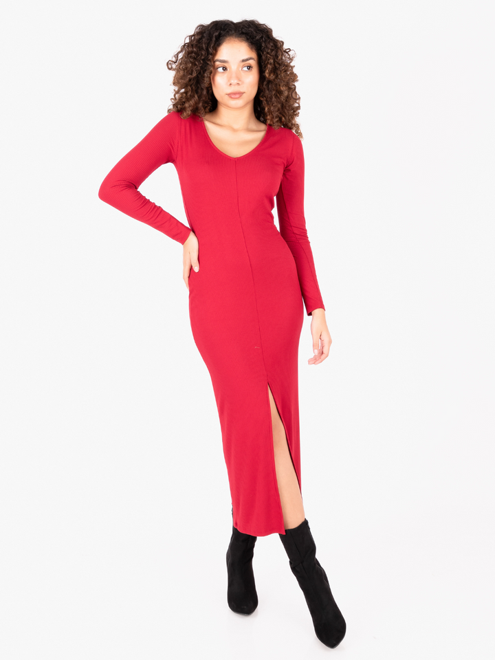 VESTIDO VEKA - CONCHE VINO