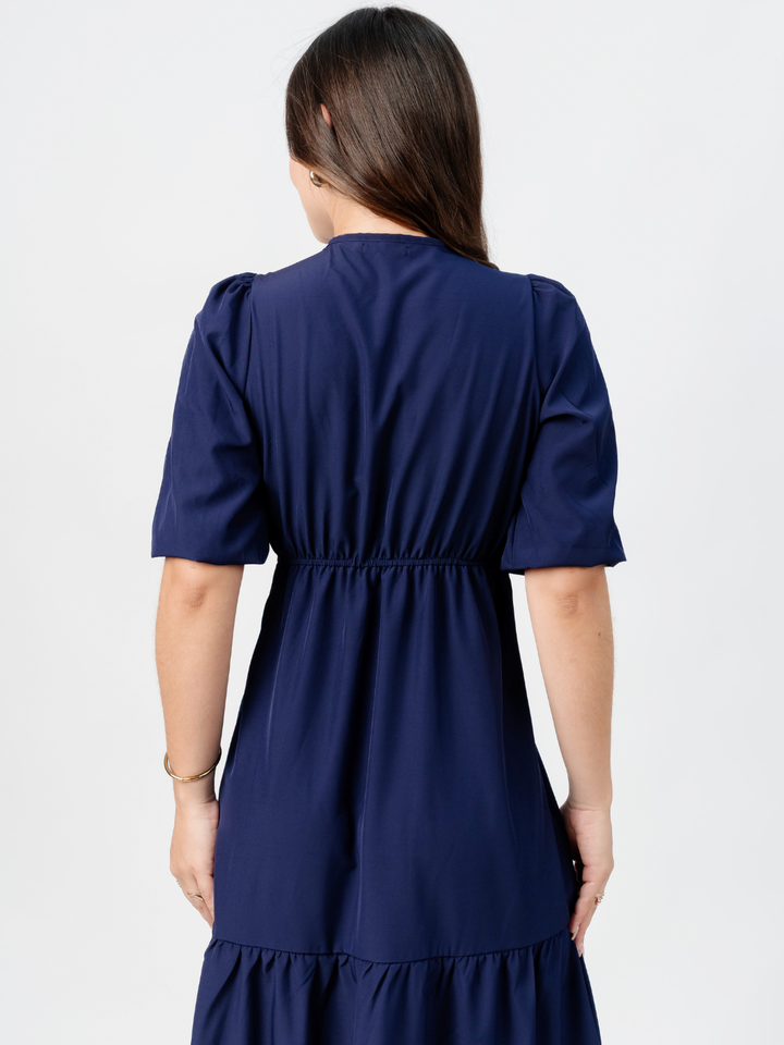 VESTIDO CASUAL LARGO TIZIANA AZUL