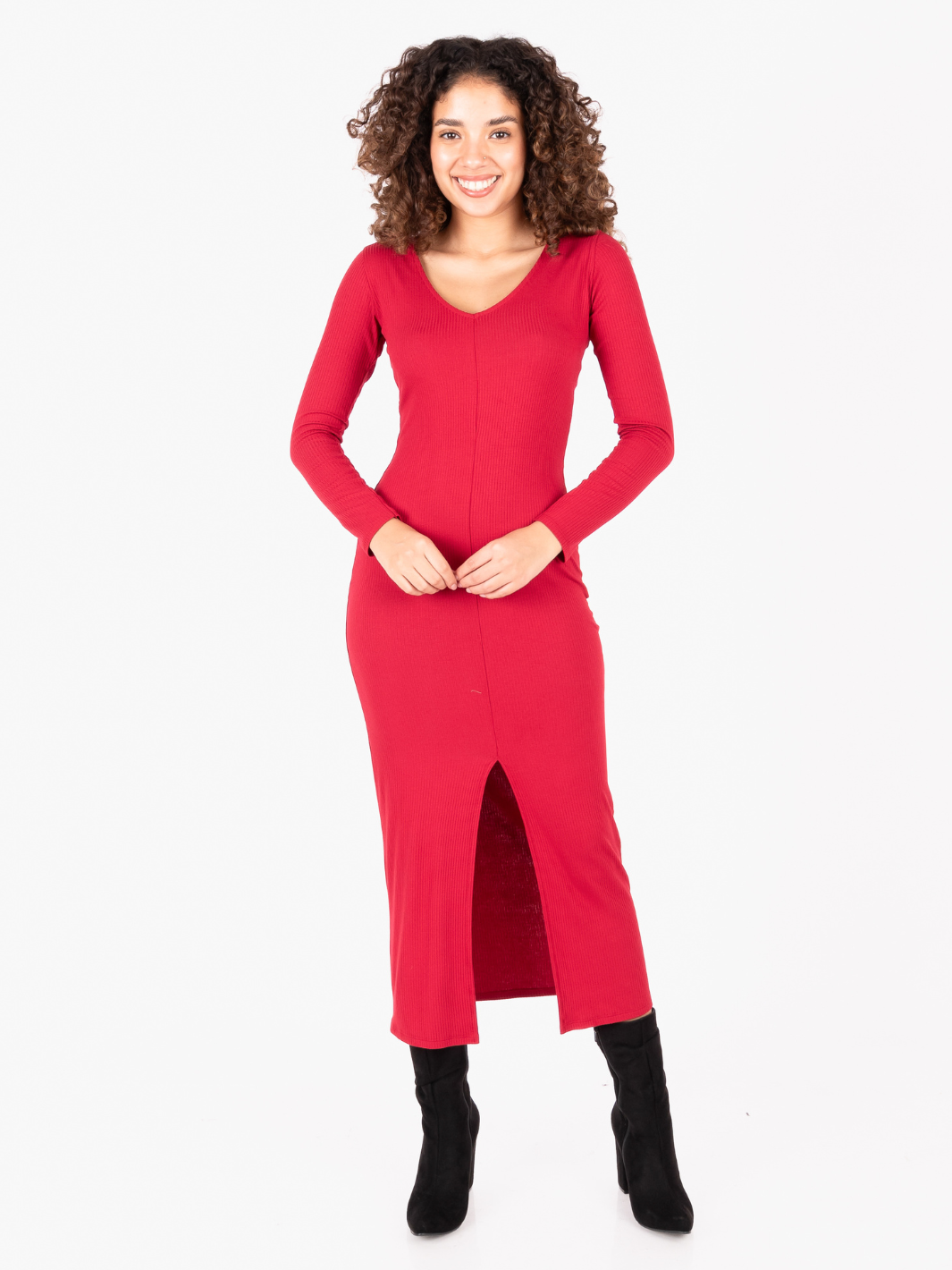 VESTIDO VEKA - CONCHE VINO