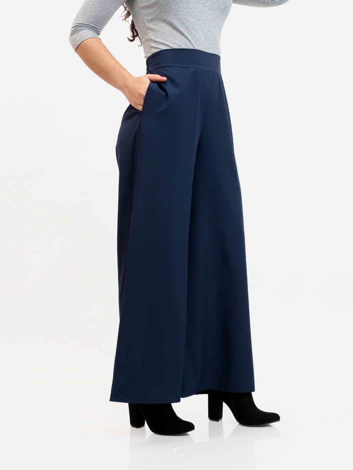 PANTALON PALAZZO DARA AZUL