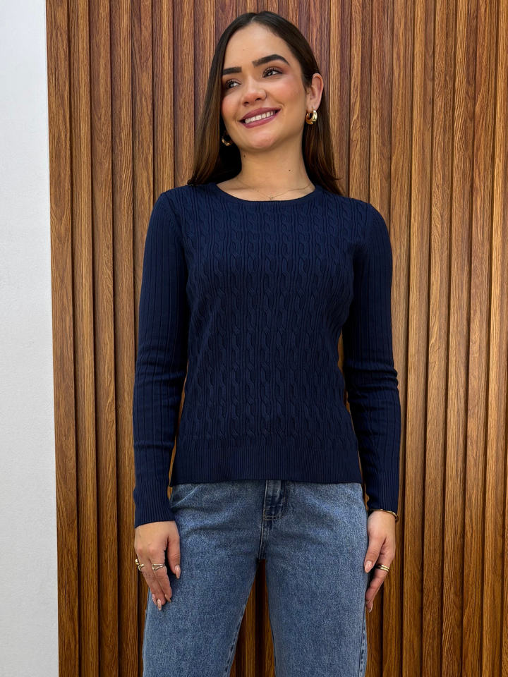 CHOMPA TEJIDA SAMI AZUL