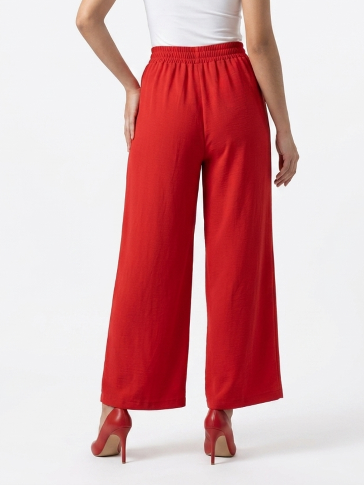 PANTALON PALAZZO NORA ROJO