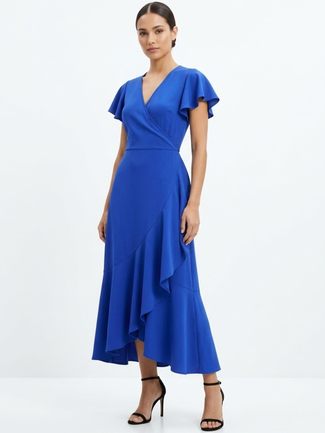 VESTIDO ENVOLVENTE JULIETA AZULINO