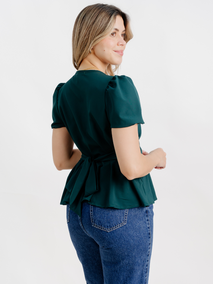 BLUSA MANGA CORTA BORA VERDE