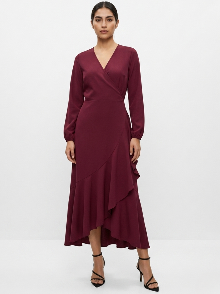 VESTIDO ENVOLVENTE ANNA VINO