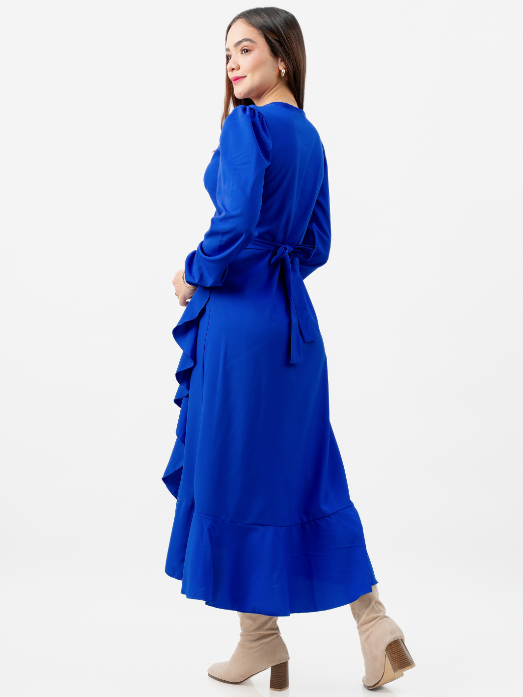 VESTIDO ENVOLVENTE MERI AZULINO