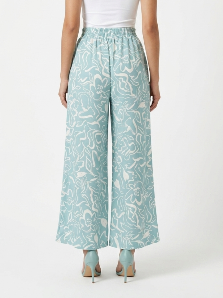 PANTALON PALAZZO NORA AGUA