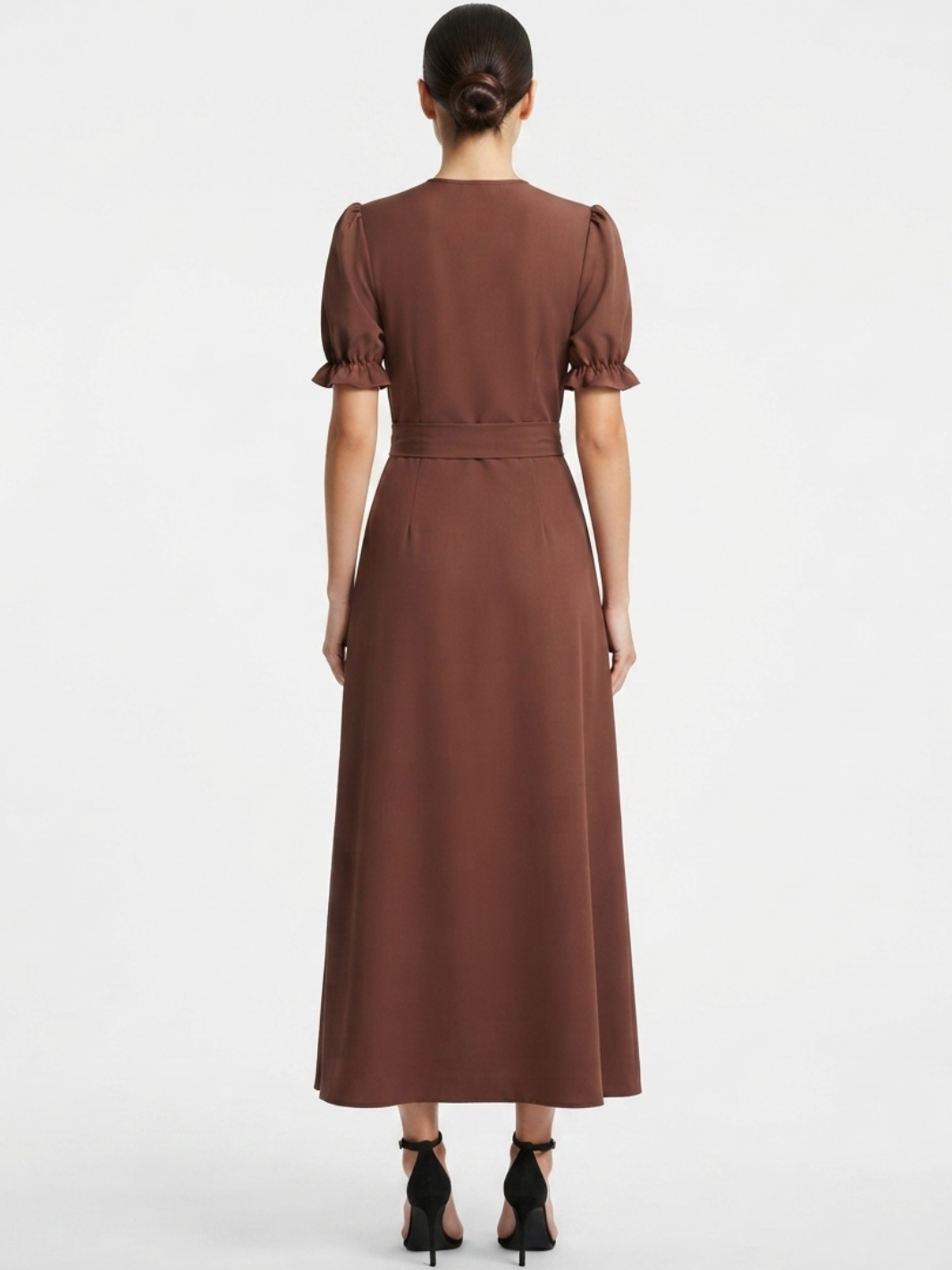 VESTIDO ENVOLVENTE ANI CHOCOLATE