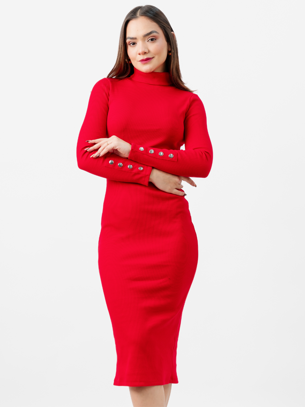 VESTIDO CASUAL XIOMARA ROJO