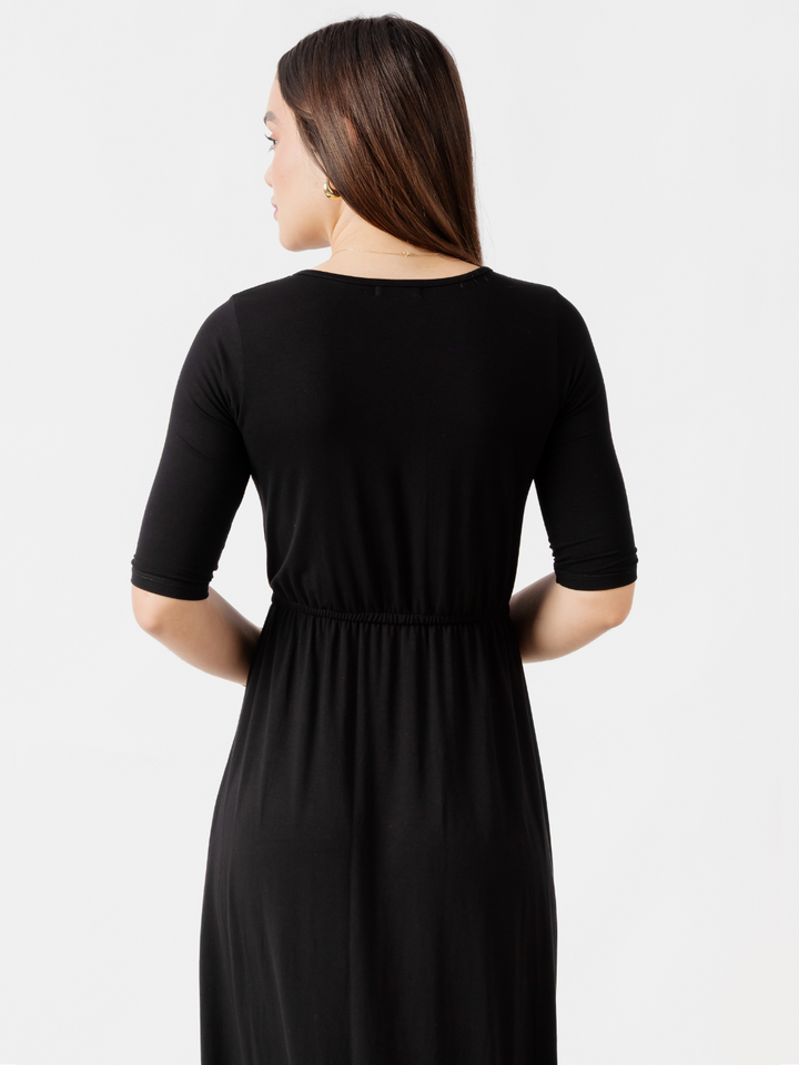VESTIDO CON MANGA 3/4 GEMMA NEGRO