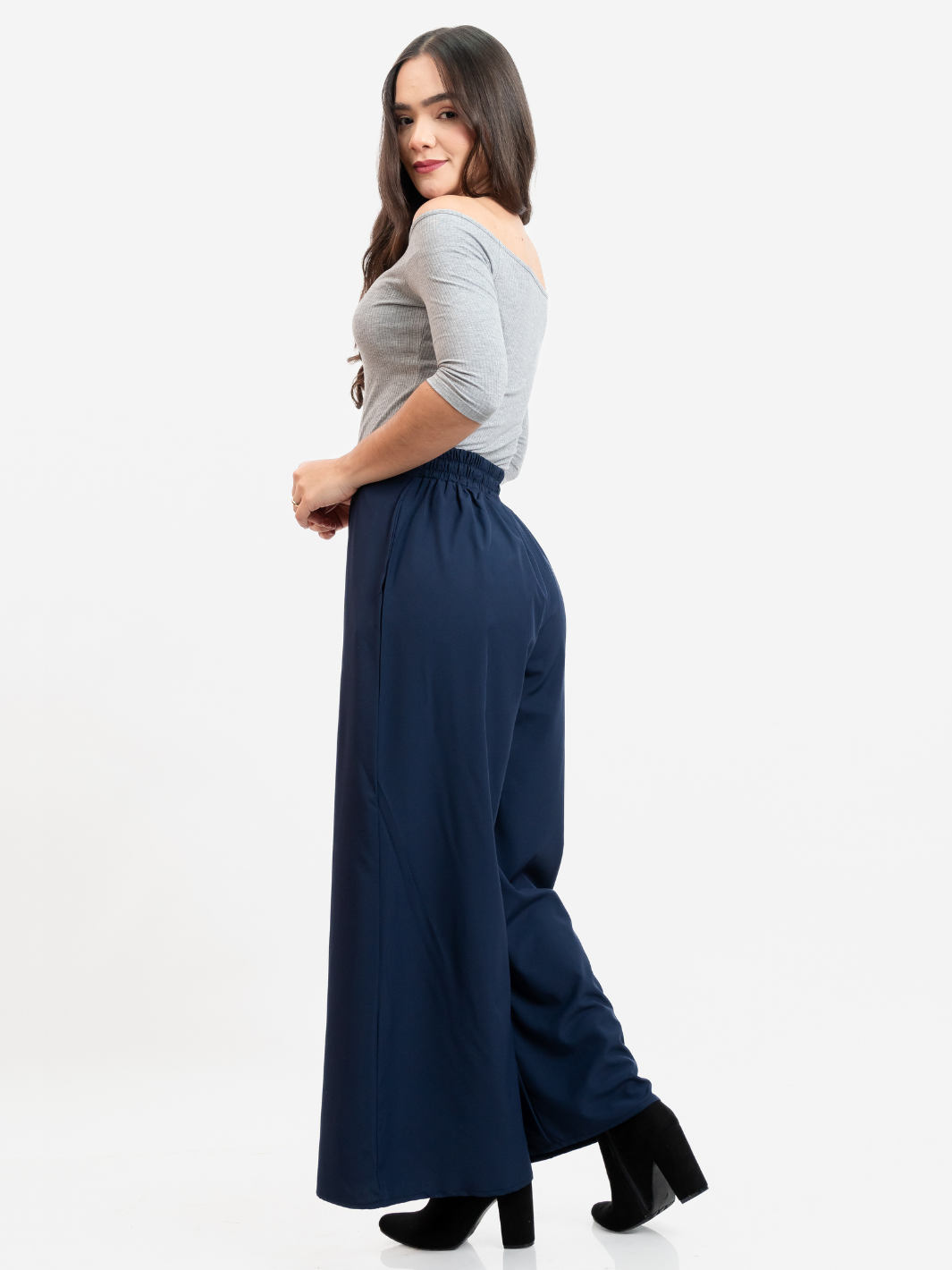PANTALON PALAZZO DARA AZUL