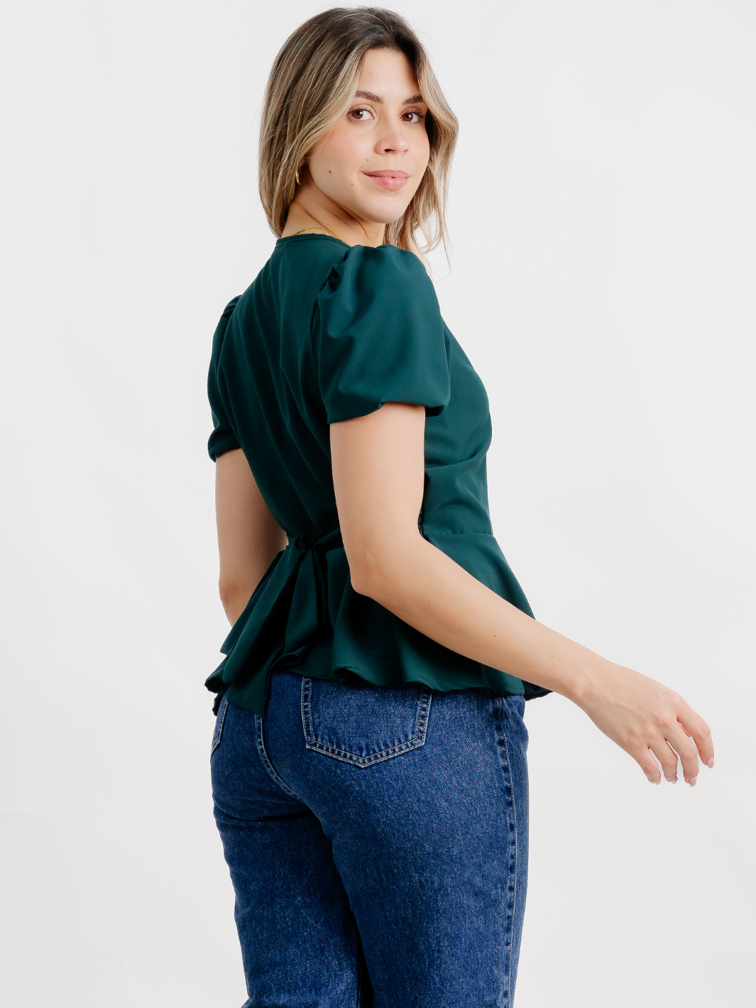 BLUSA MANGA CORTA BORA VERDE