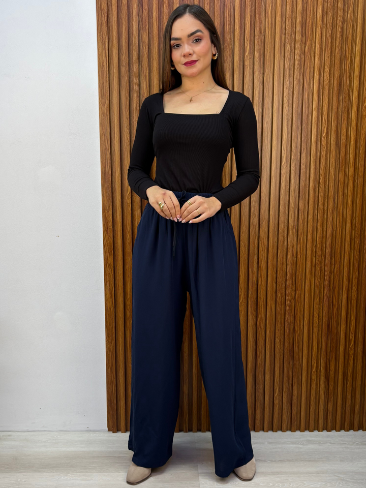 PANTALON PALAZZO ZENDAYA AZUL