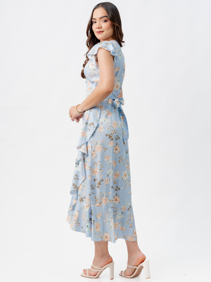 VESTIDO ENVOLVENTE MICAELA CELESTE