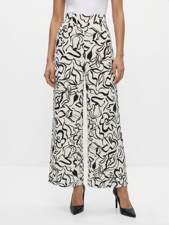 PANTALON PALAZZO NORA PERLA / NEGRO
