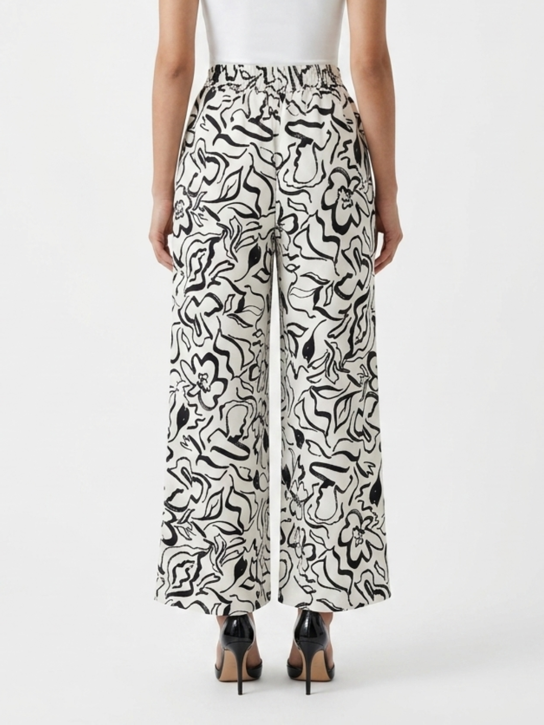 PANTALON PALAZZO NORA PERLA / NEGRO