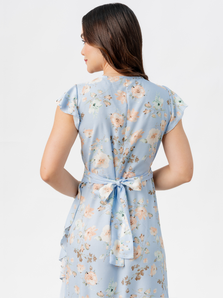 VESTIDO ENVOLVENTE MICAELA CELESTE