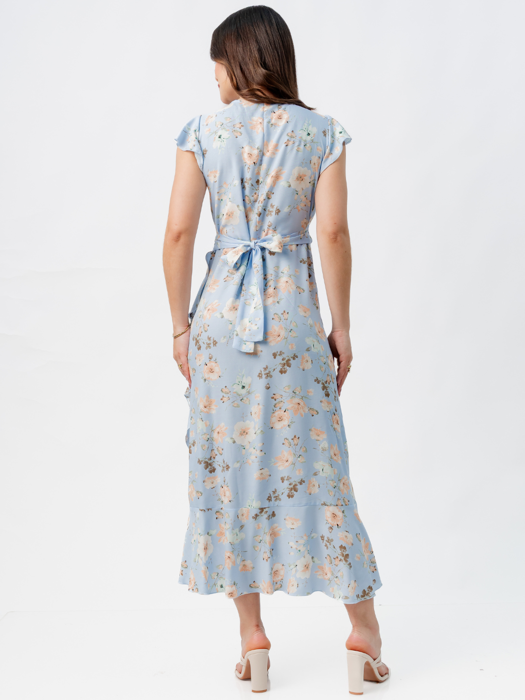 VESTIDO ENVOLVENTE MICAELA CELESTE