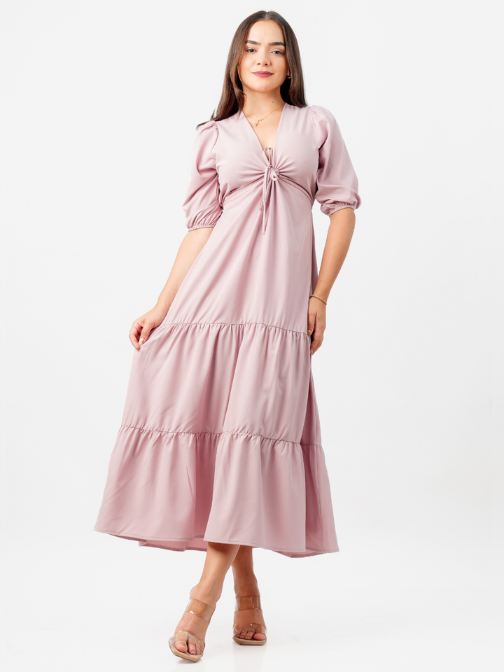VESTIDO TIZIANA - PALO ROSA