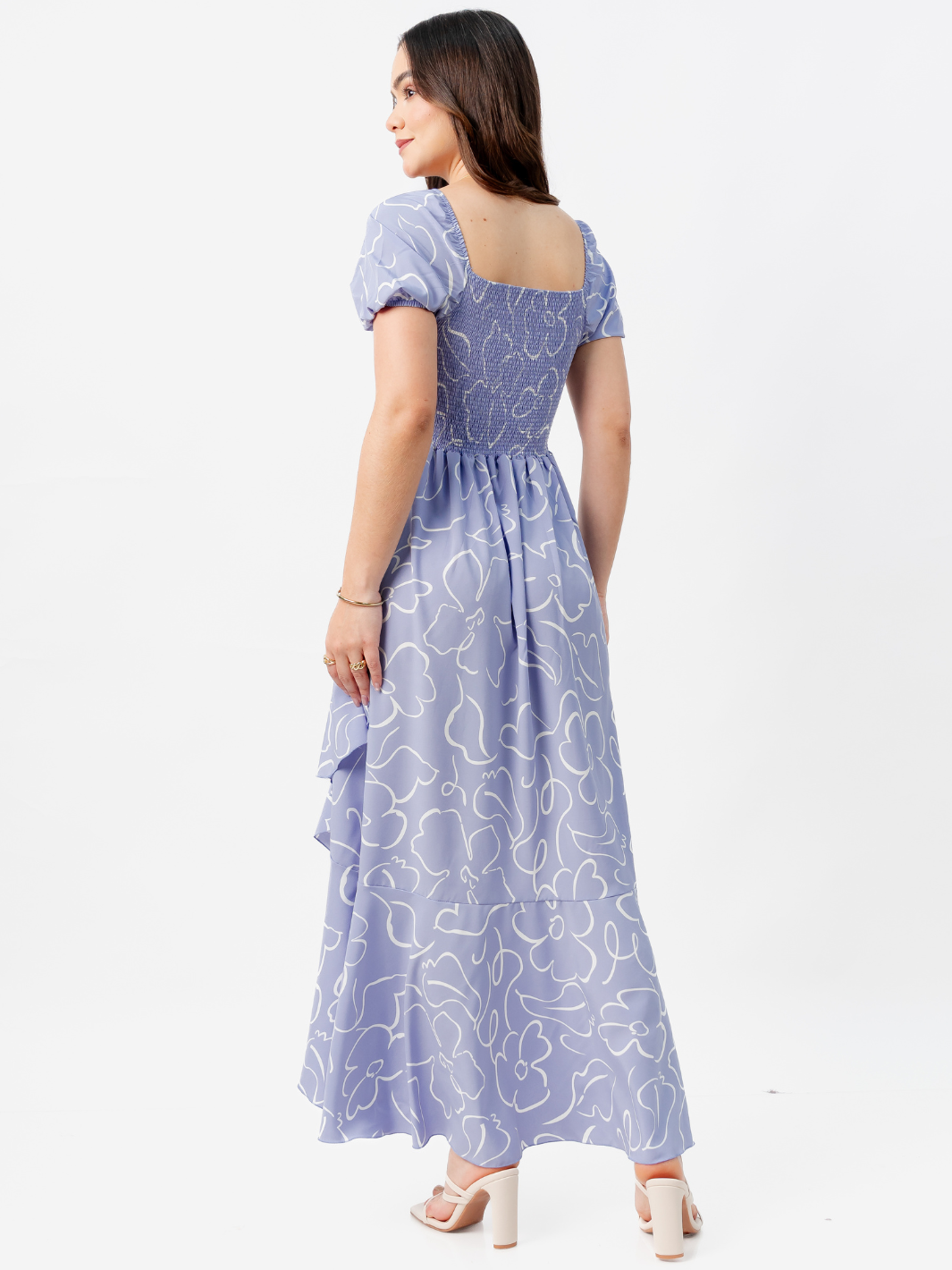 VESTIDO CASUAL LARGO PAOLA LAVANDA