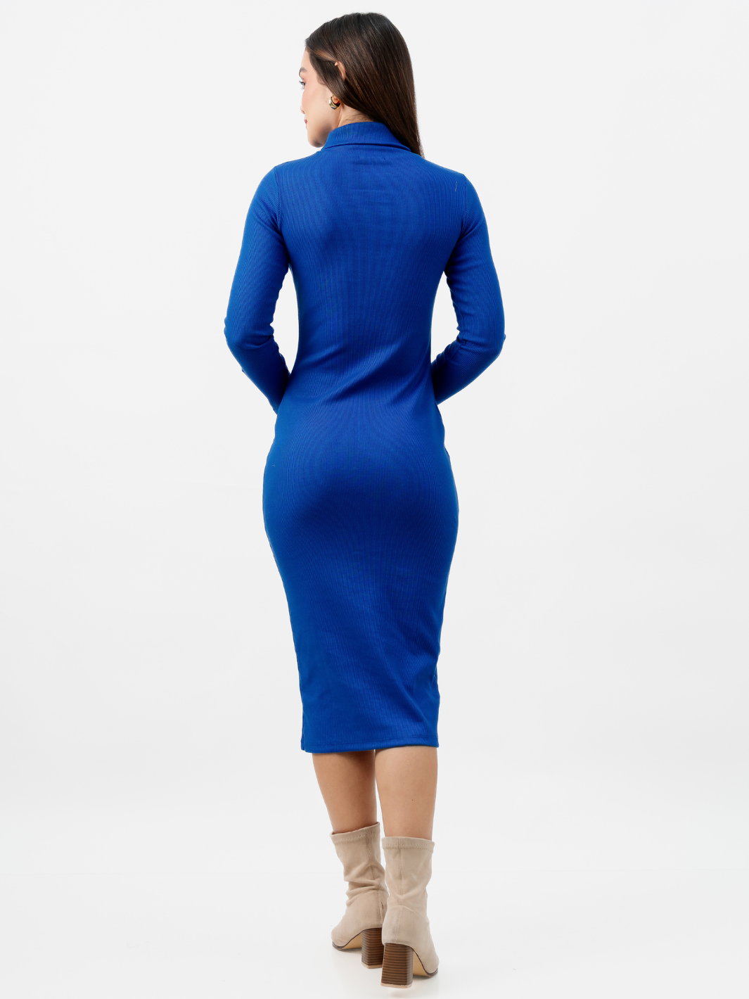 VESTIDO CASUAL XIOMARA AZULINO
