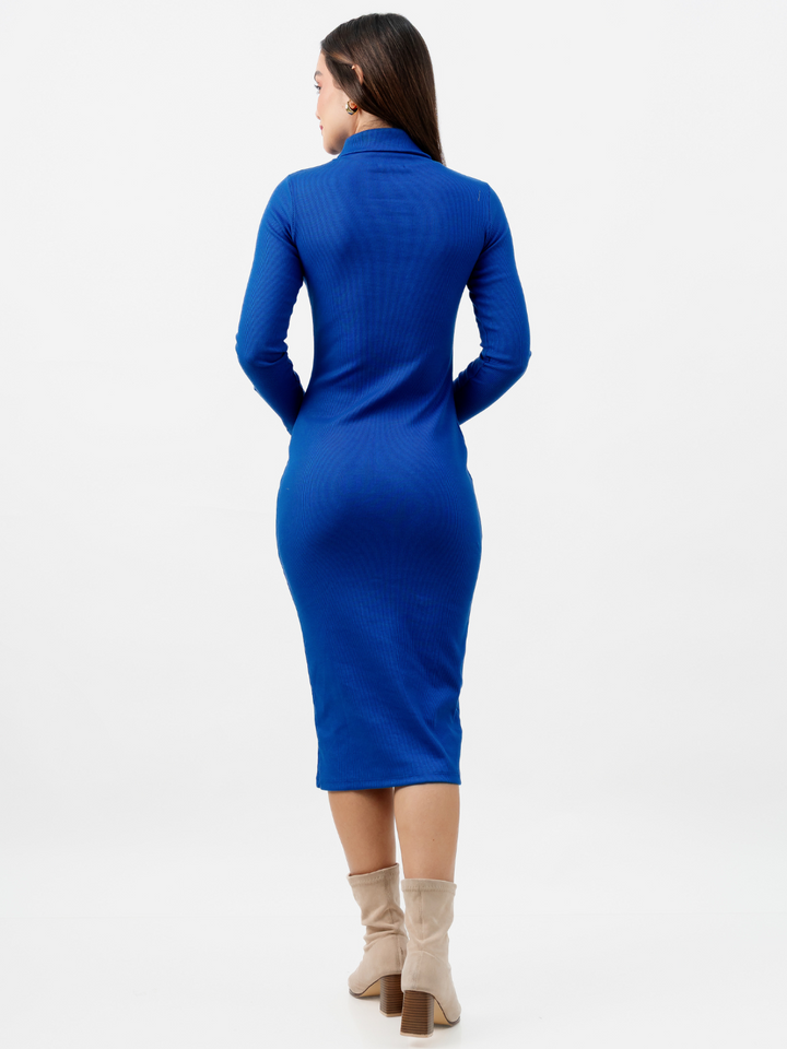 VESTIDO CASUAL XIOMARA AZULINO