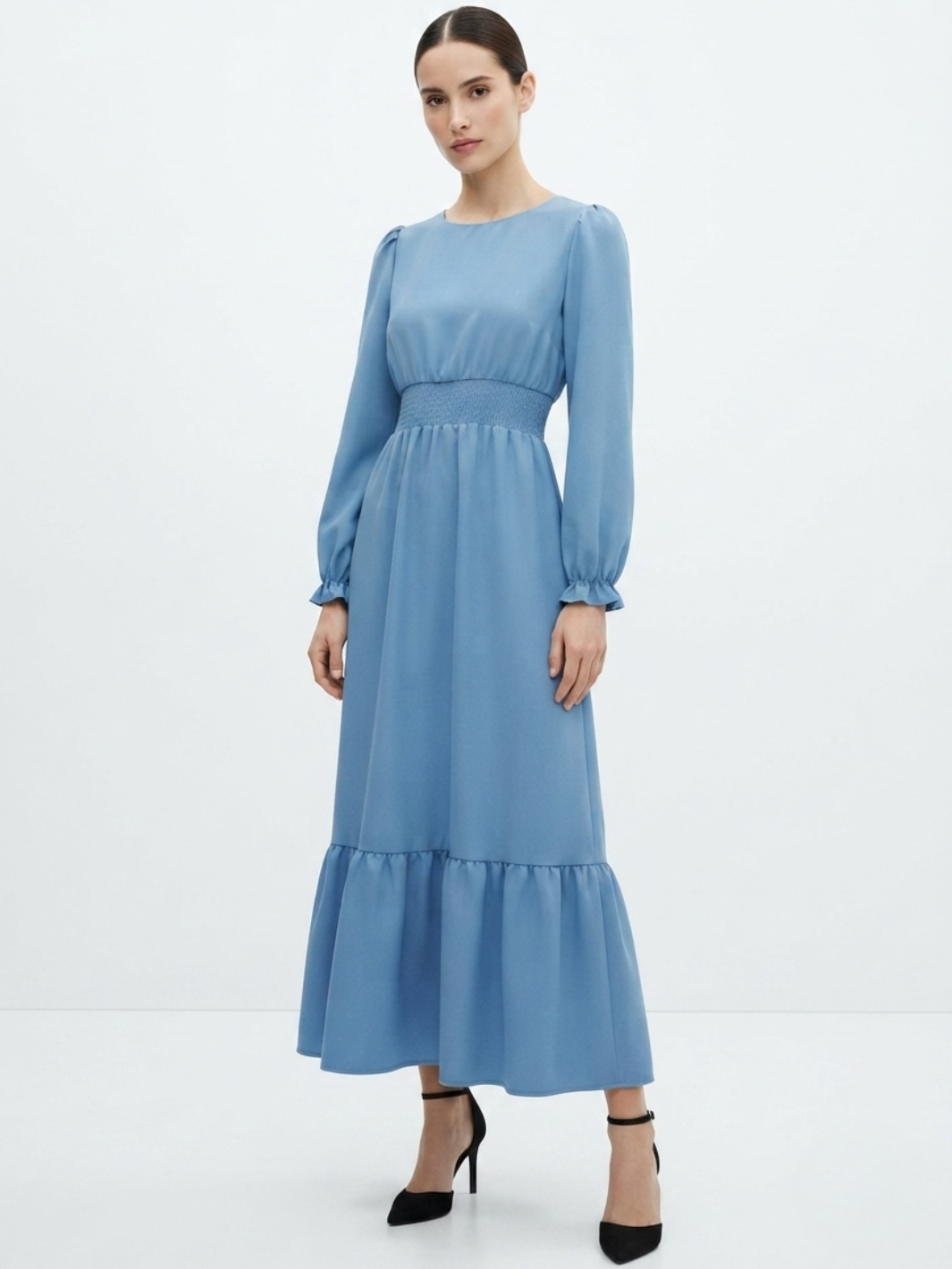 VESTIDO CASUAL MANGA LARGA SUMI ITALIANO