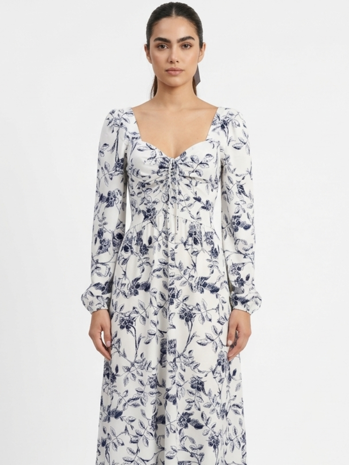 VESTIDO CASUAL LARGO LUNA PERLA