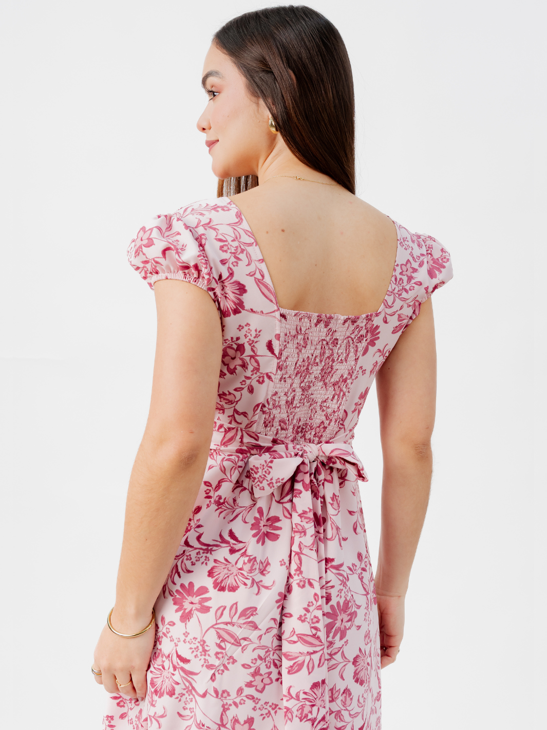 VESTIDO CASUAL LARGO CRISS VINO