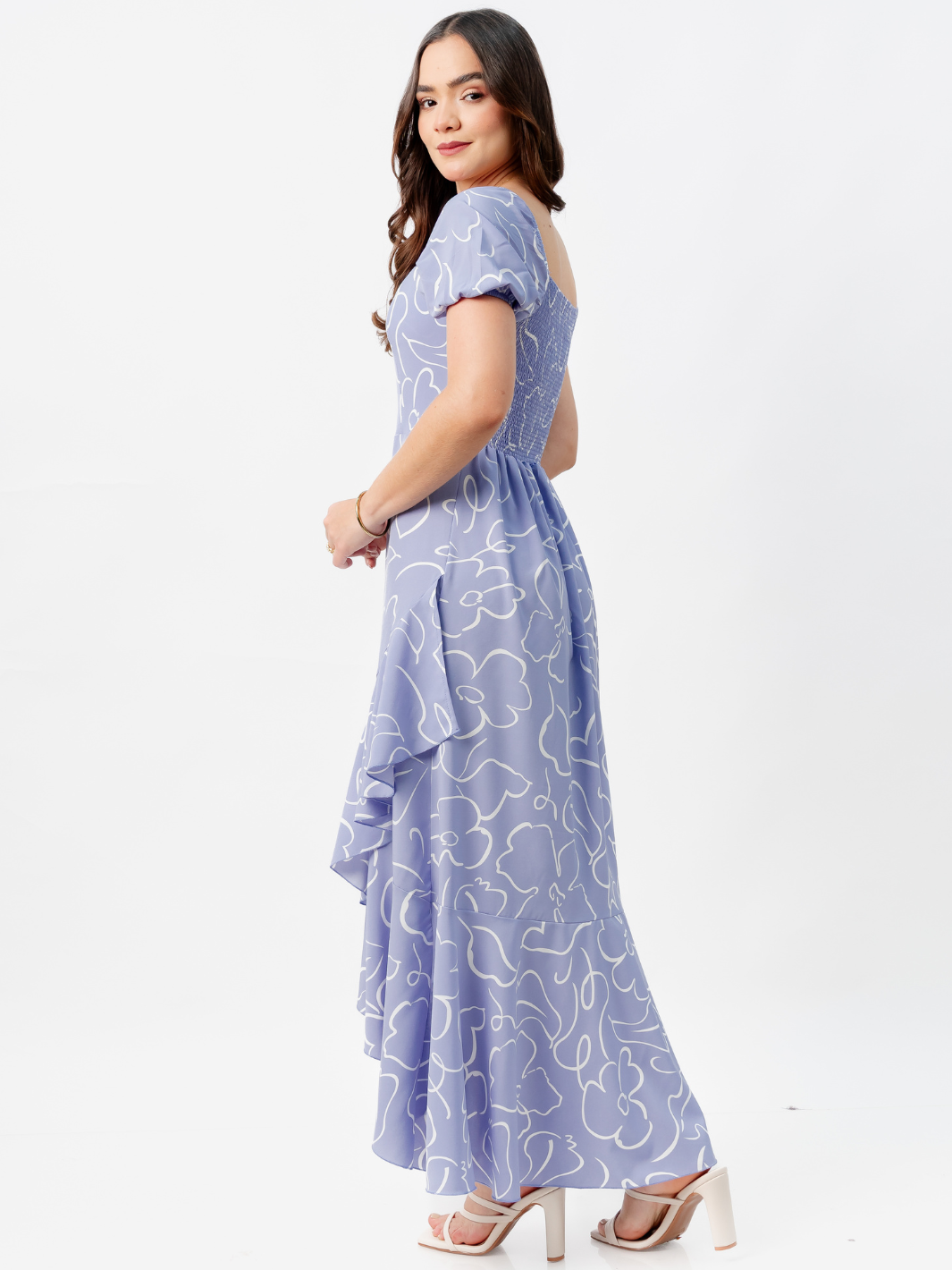 VESTIDO CASUAL LARGO PAOLA LAVANDA