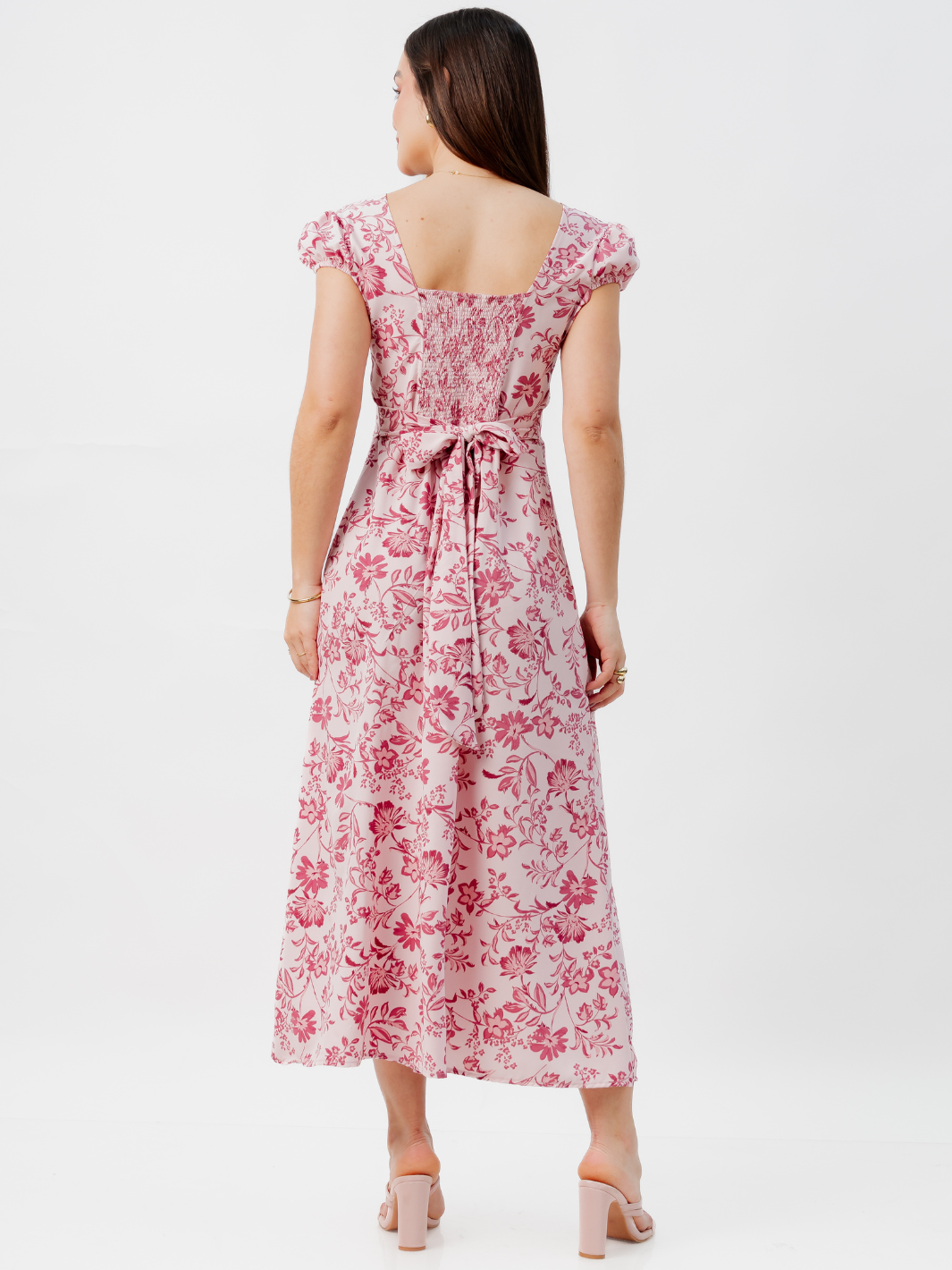 VESTIDO CASUAL LARGO CRISS VINO