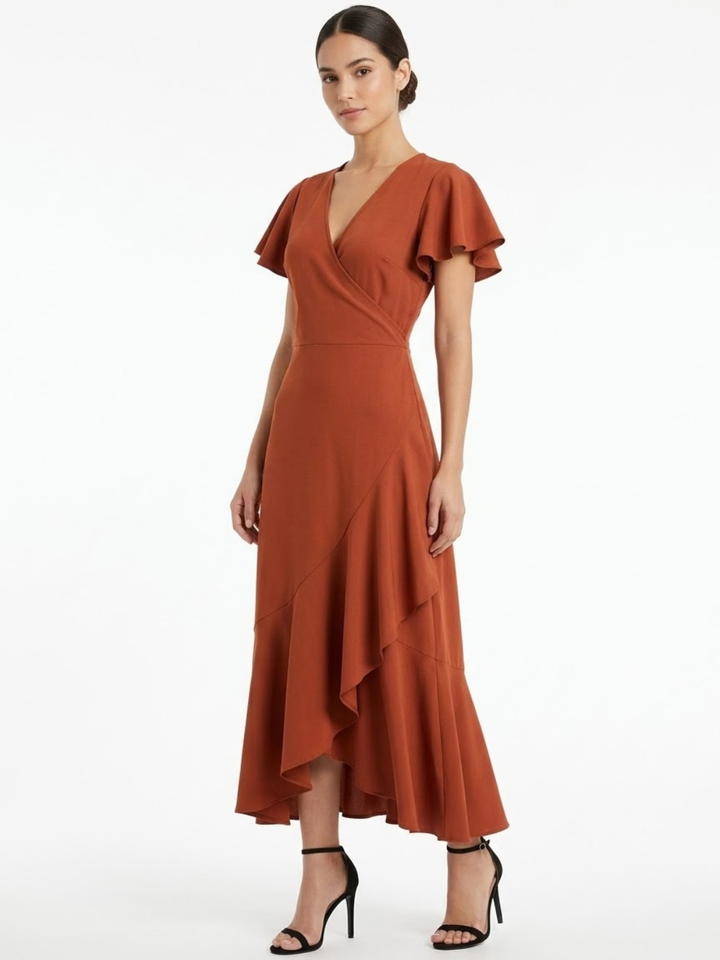 VESTIDO ENVOLVENTE JULIETA RUST