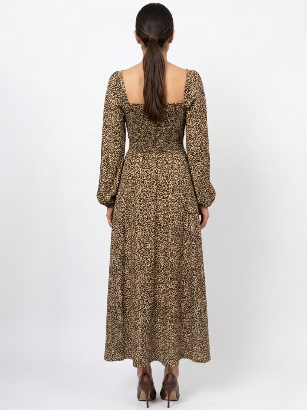 VESTIDO CASUAL LARGO LUNA ANIMAL PRINT