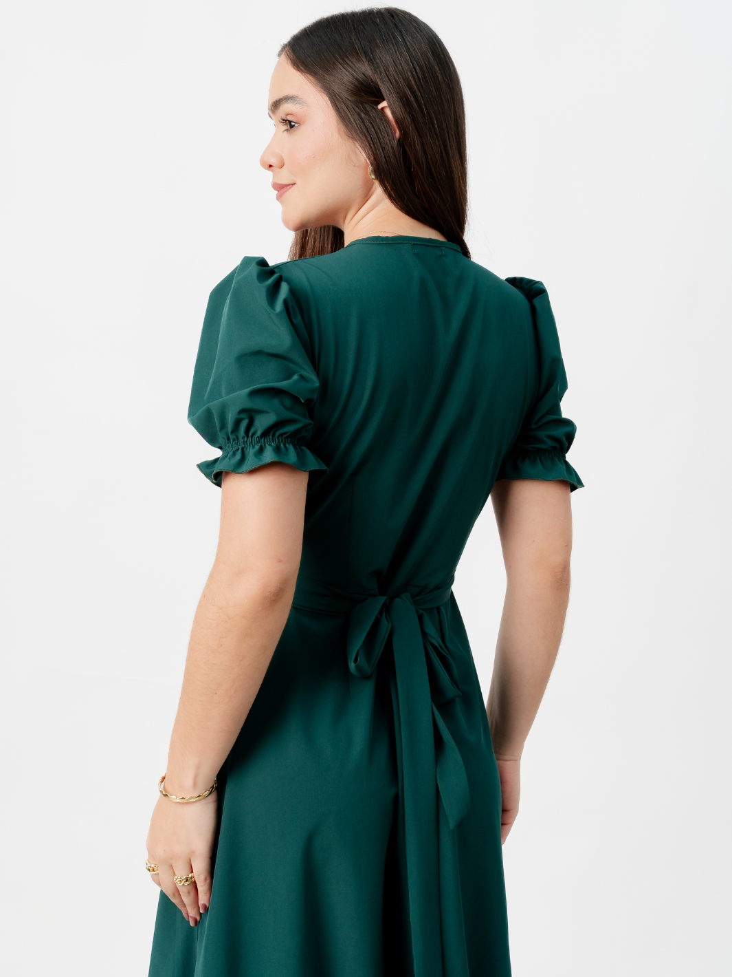 VESTIDO ENVOLVENTE ANI VERDE