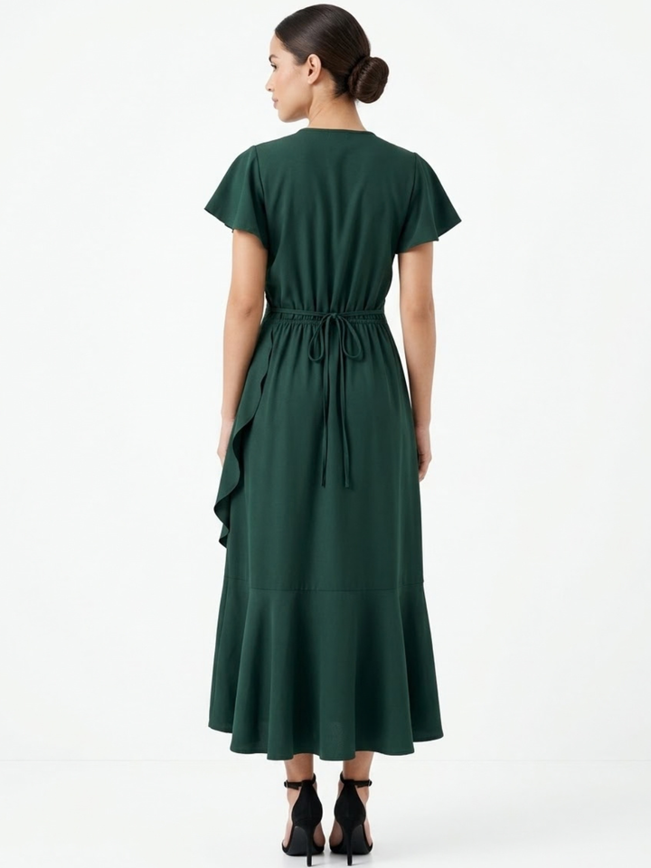 VESTIDO ENVOLVENTE JULIETA VERDE