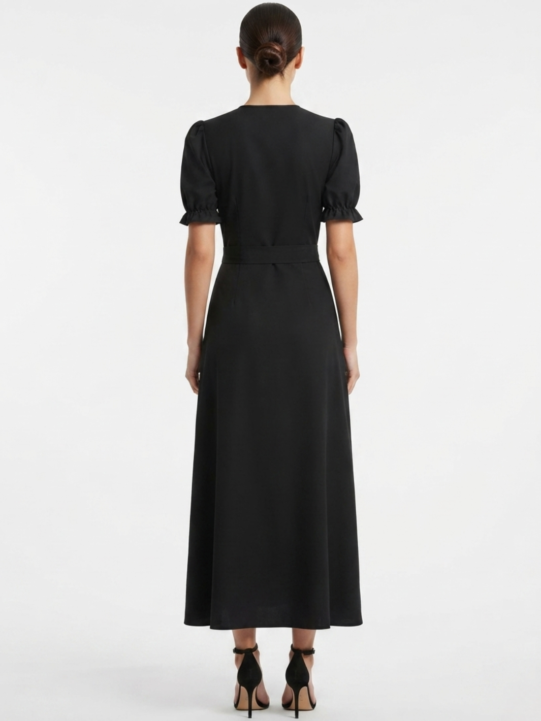 VESTIDO ENVOLVENTE ANI NEGRO