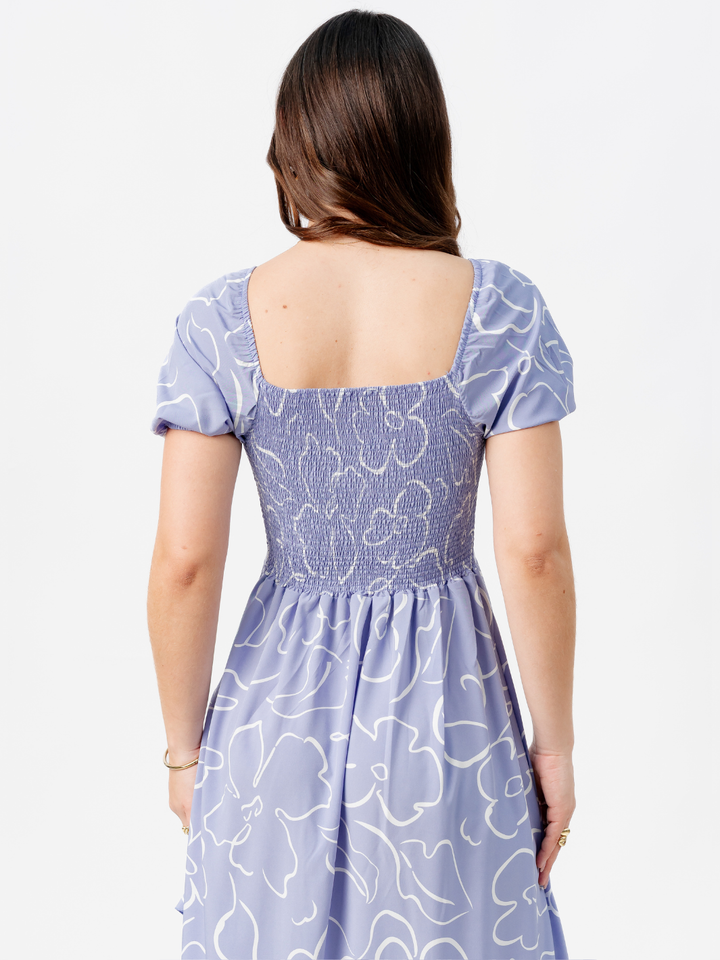 VESTIDO CASUAL LARGO PAOLA LAVANDA