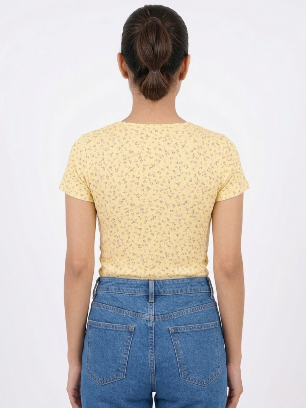 POLO CRUZADO MANGA CORTA VALESKA AMARILLO