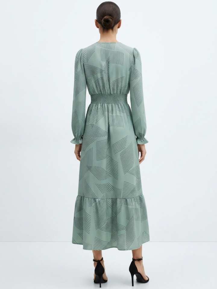 VESTIDO CASUAL MANGA LARGA SUMI JADE