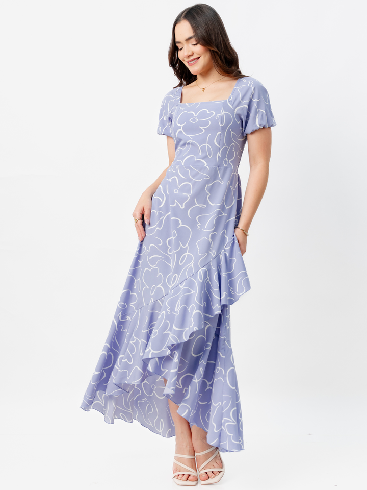 VESTIDO CASUAL LARGO PAOLA LAVANDA