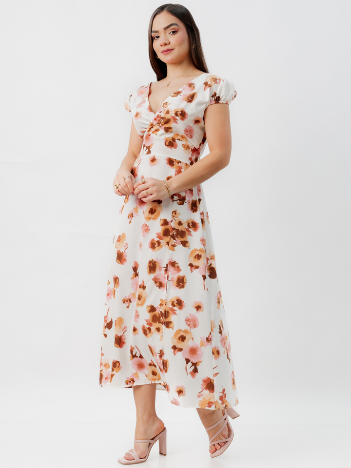 VESTIDO CASUAL LARGO CRISS PERLA