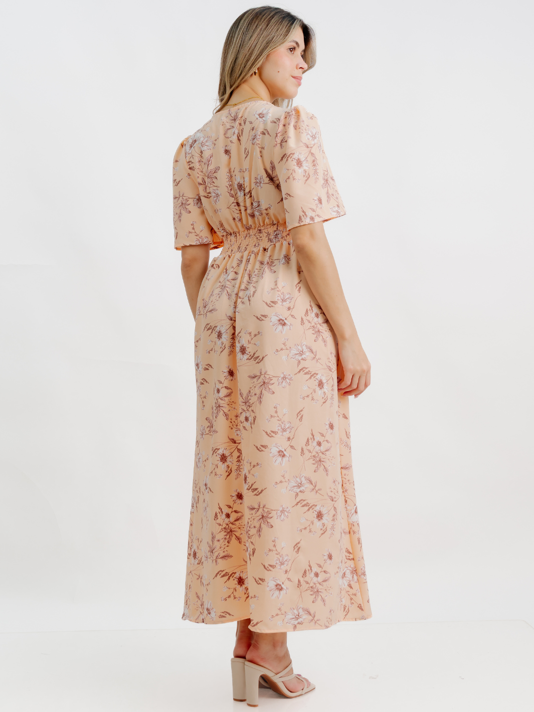 VESTIDO CASUAL LARGO LISA MELON