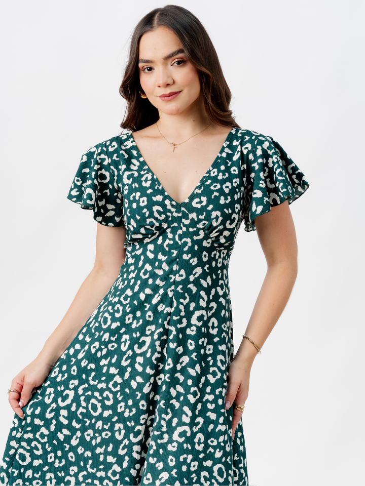 VESTIDO LARGO CORTE A BRENDA VERDE