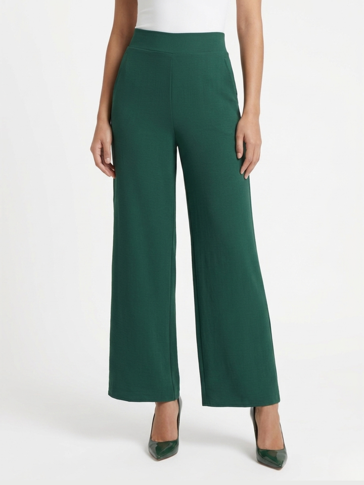 PANTALON PALAZZO NORA VERDE