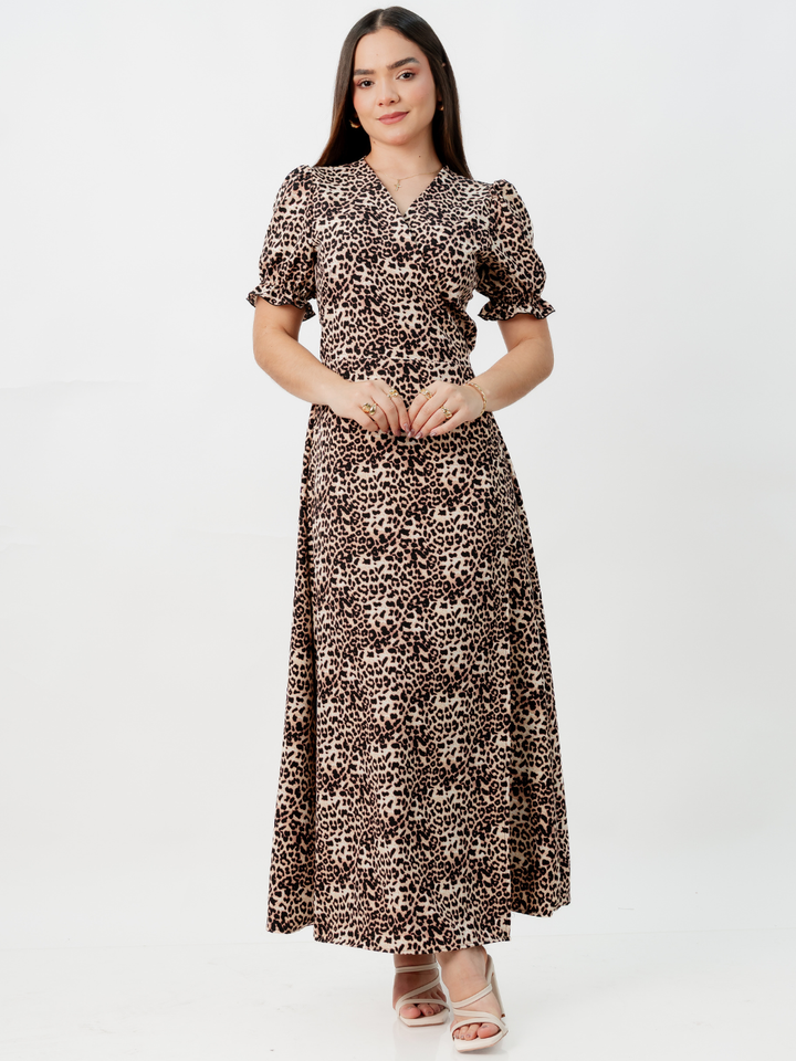 VESTIDO ENVOLVENTE ANI ANIMAL PRINT