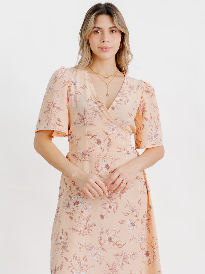 VESTIDO CASUAL LARGO LISA MELON