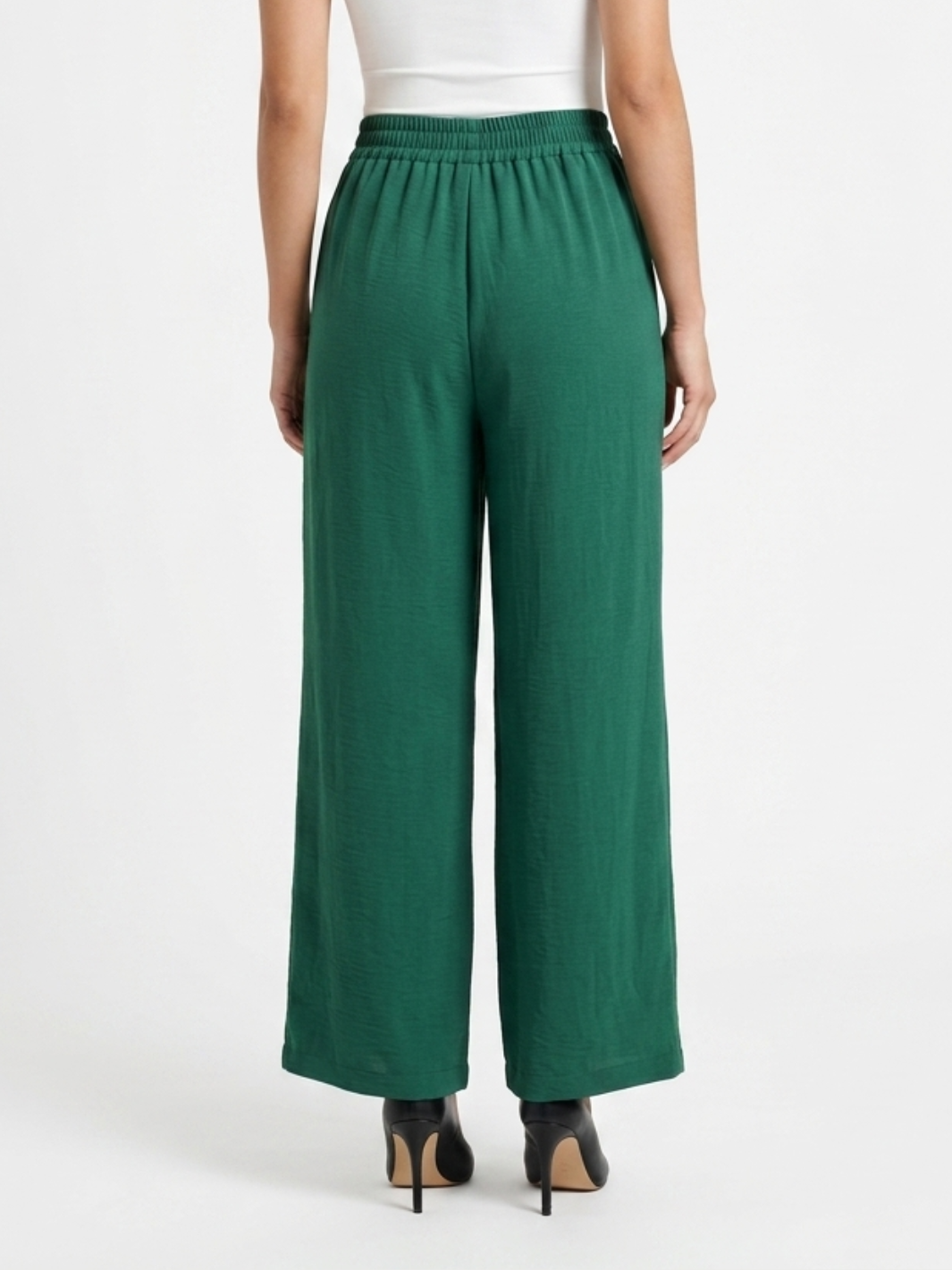 PANTALON PALAZZO NORA VERDE