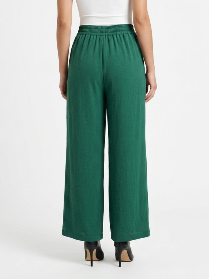 PANTALON PALAZZO NORA VERDE
