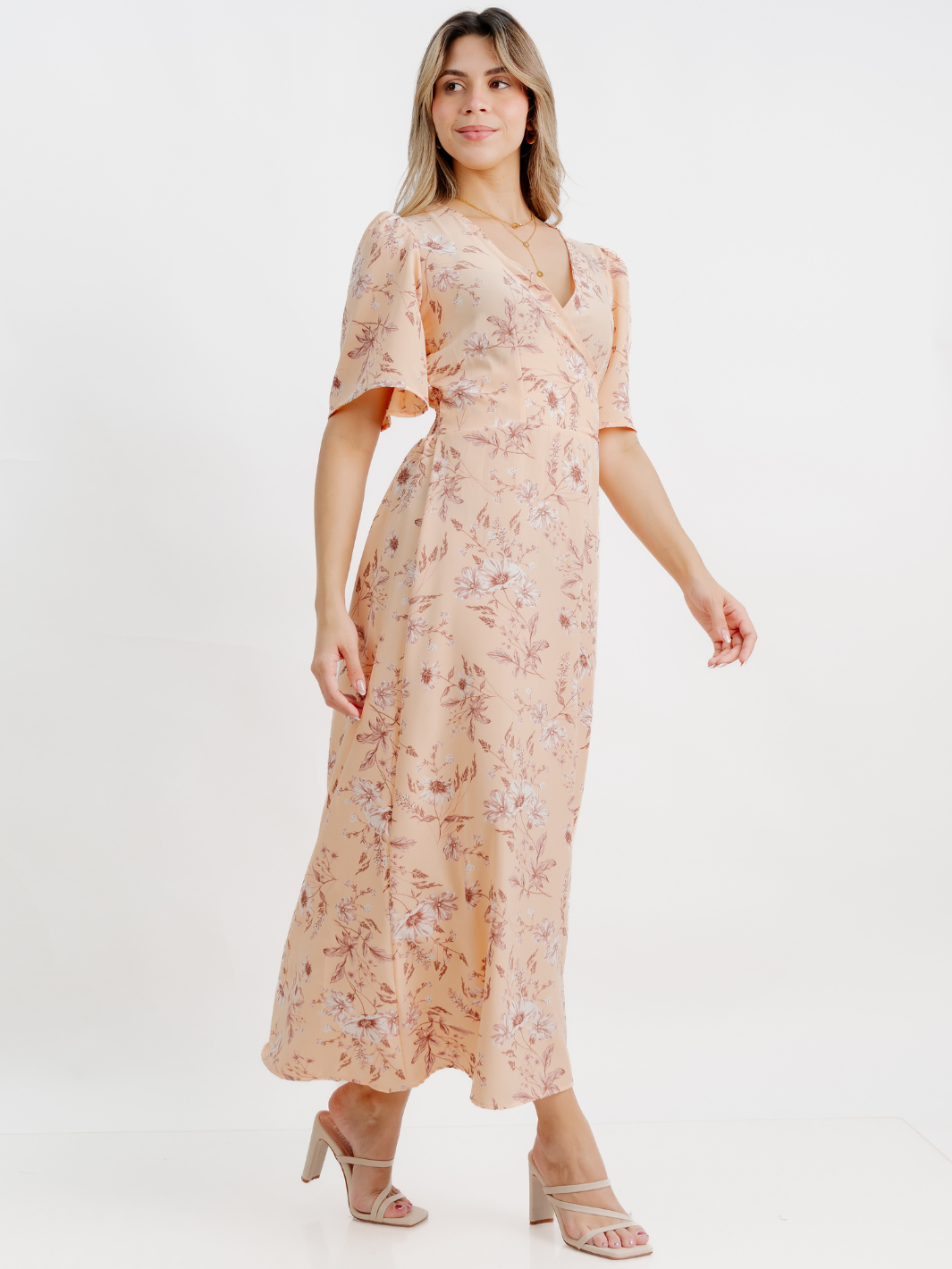 VESTIDO CASUAL LARGO LISA MELON