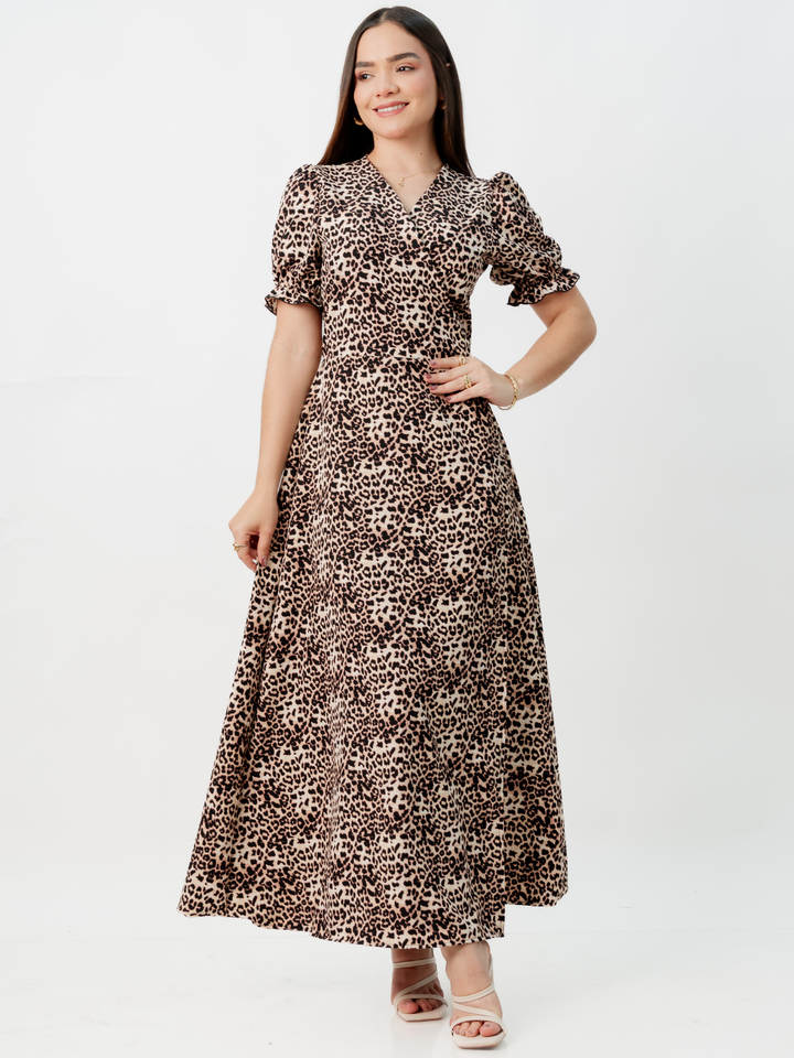 VESTIDO ENVOLVENTE ANI ANIMAL PRINT